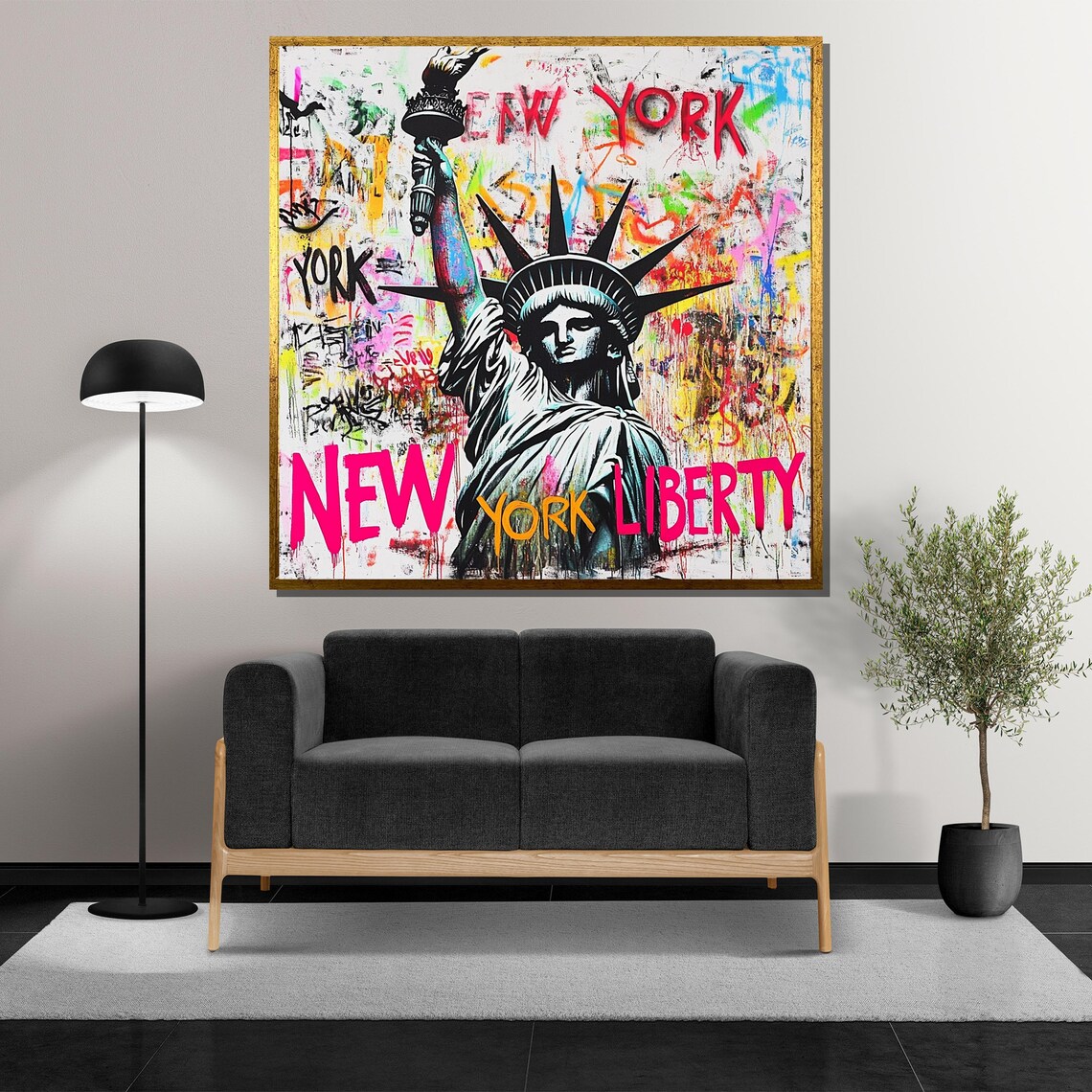 Statue Of Liberty Colorful Graffiti New York City Pop Art Poster - Image 5
