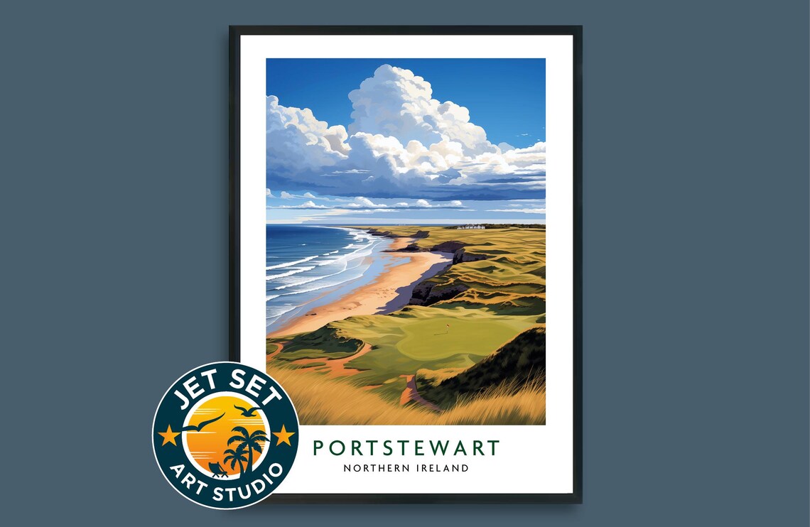Portstewart Golf Course Poster, Northern Ireland