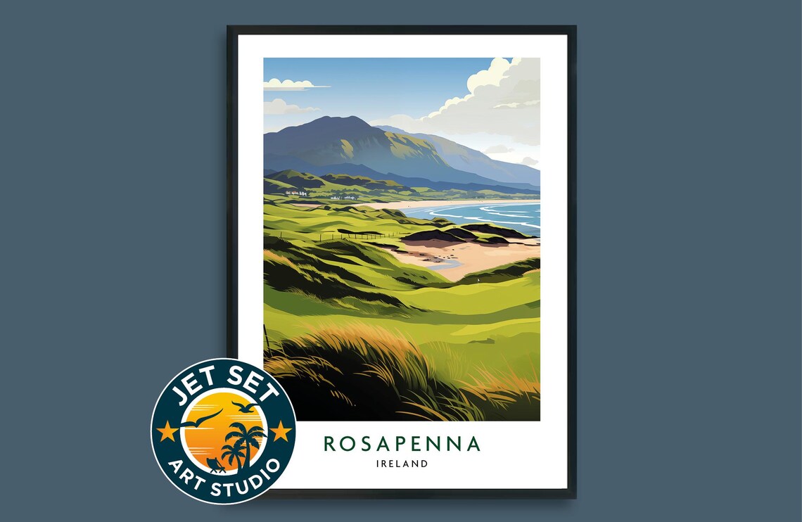 Rosapenna Golf Course, Ireland Travel Poster