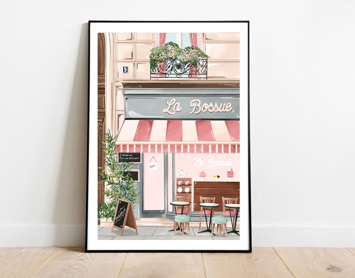 Cafe Paris Patisserie Paris Travel Poster - Image 2