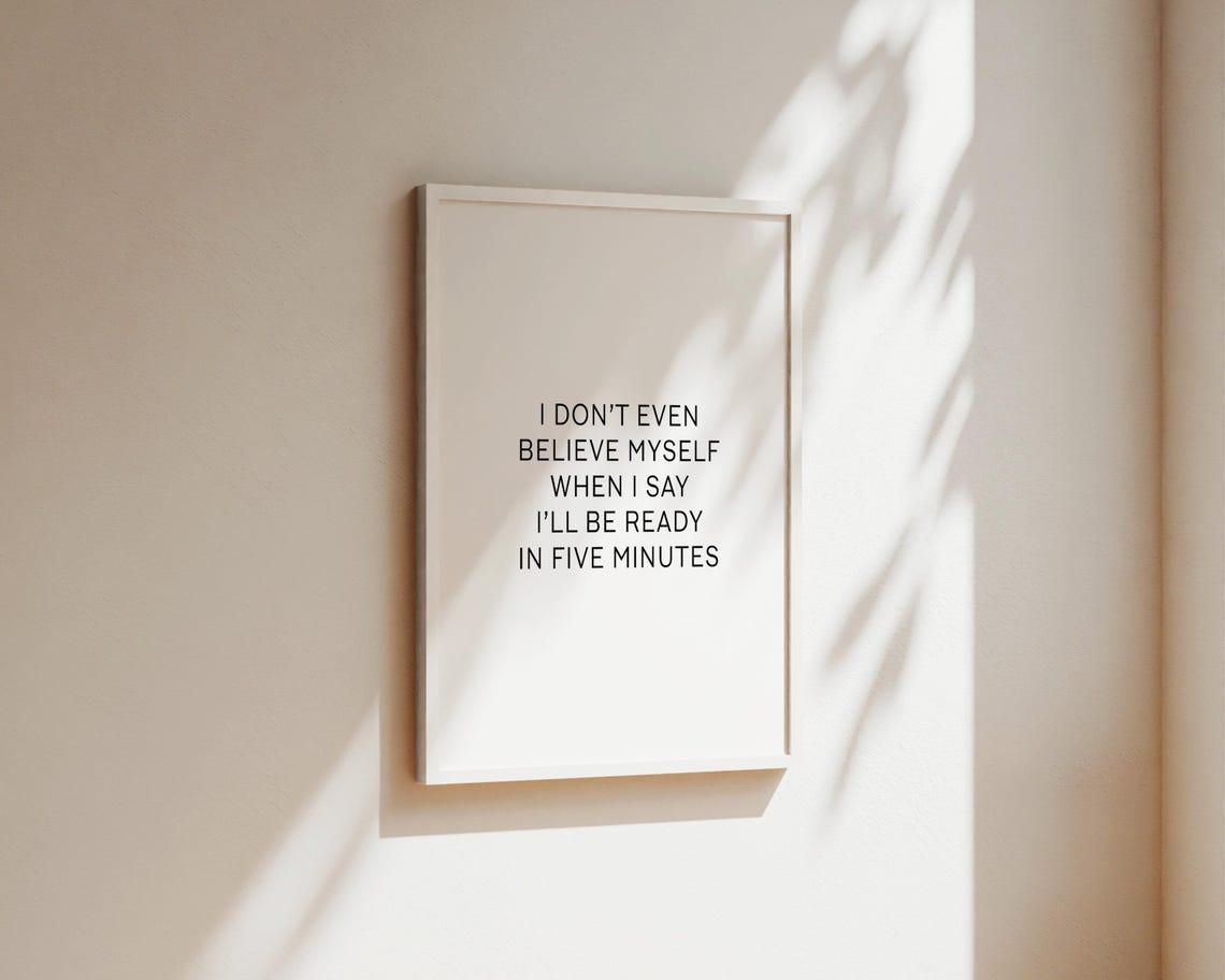 Dressing Room Quote Art Print, Bedroom Wall Decor - Image 2