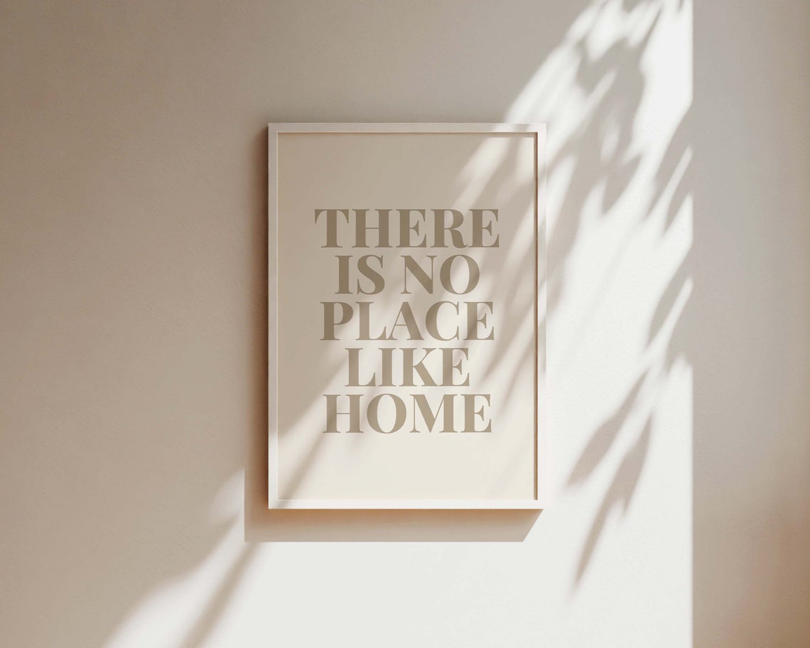 There Is No Place Like Home Quote Wall Art Print - Image 2