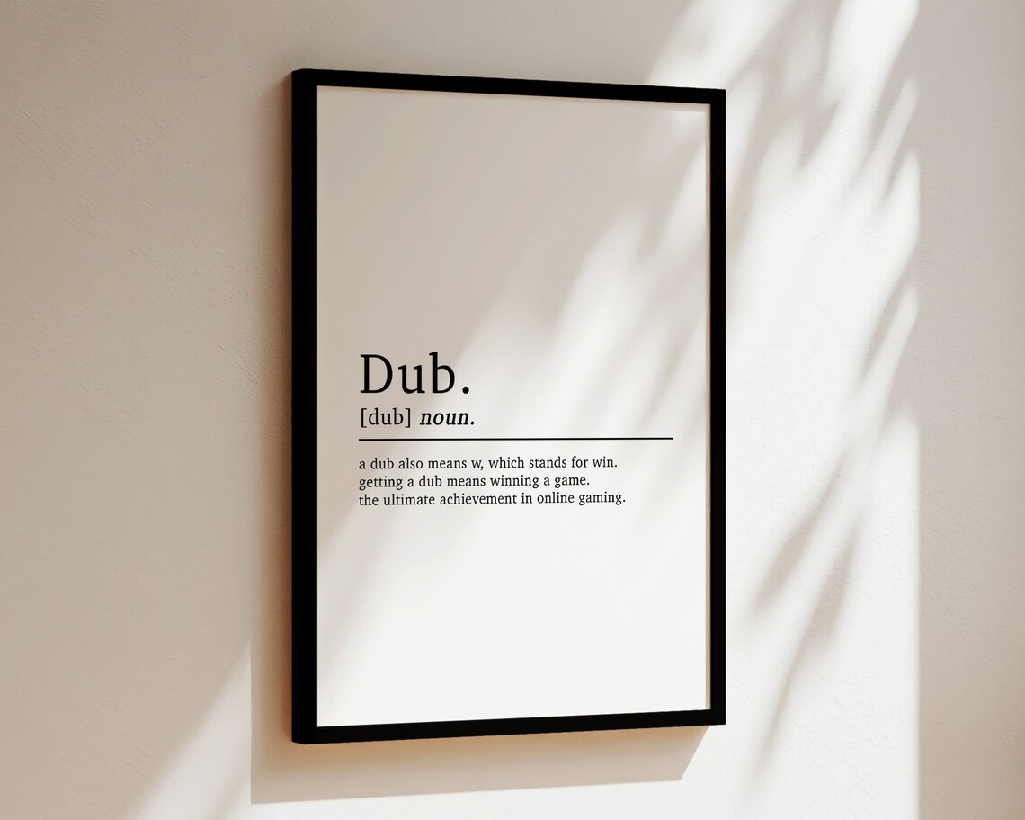 Gaming Definition Poster, Boys Bedroom Game Room Decor - Image 3
