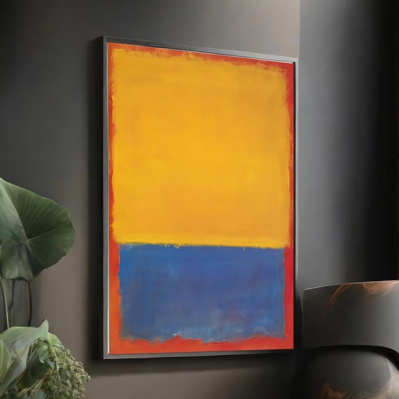 Mark Rothko Colorful Abstract Art Minimalist Painting Modern Wall Decor Contemporary Home Art Unique Gift Homeart