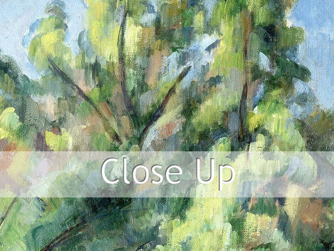 Paul Cezanne The Red Rock 1895 Fine Art Glice Sku 0261 - Image 2