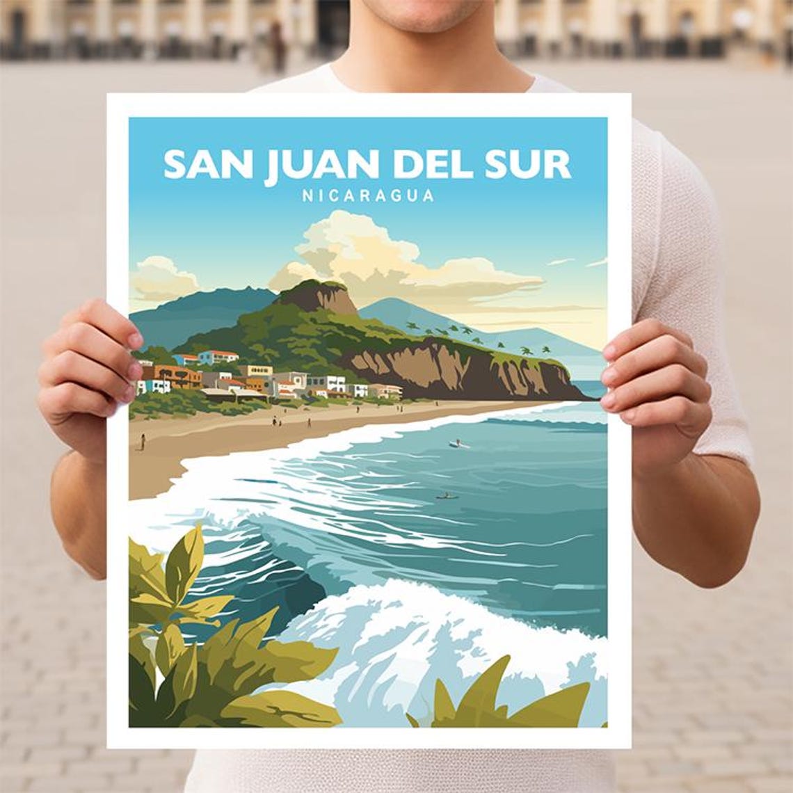 San Juan Del Sur Nicaragua Travel Wall Art Poster Print