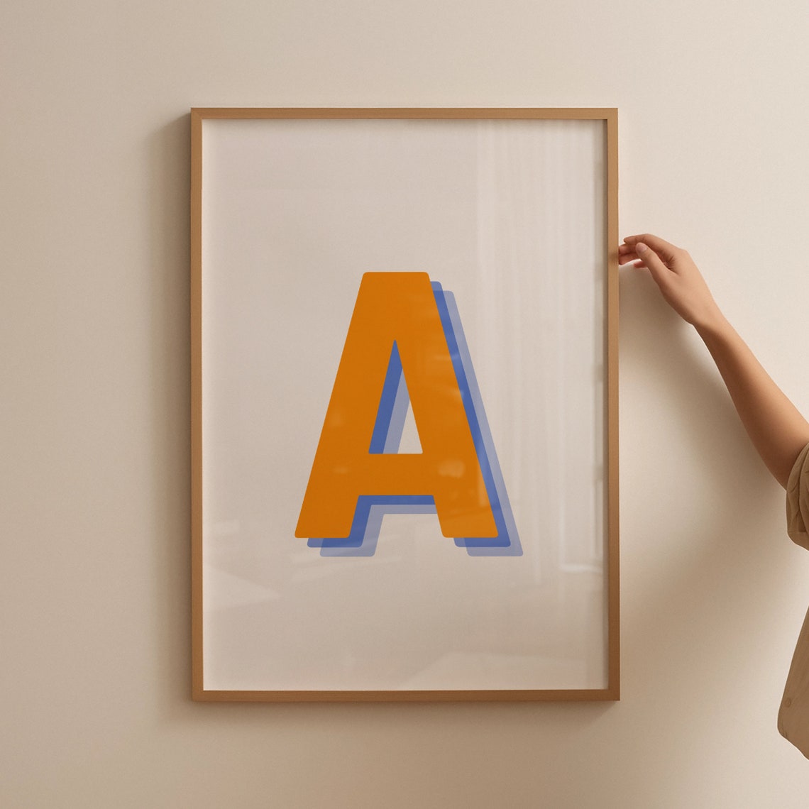 Letter A - Retro 3D Monogram - Image 5