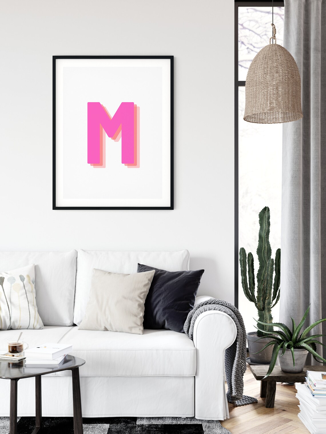 Alphabet M Retro Wall Decor, Nursery Decor - Image 2