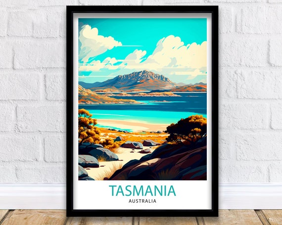 Tasmania Travel Poster, Australia Home Decor Art Print