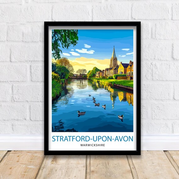 Stratford Upon Avon England Travel Poster