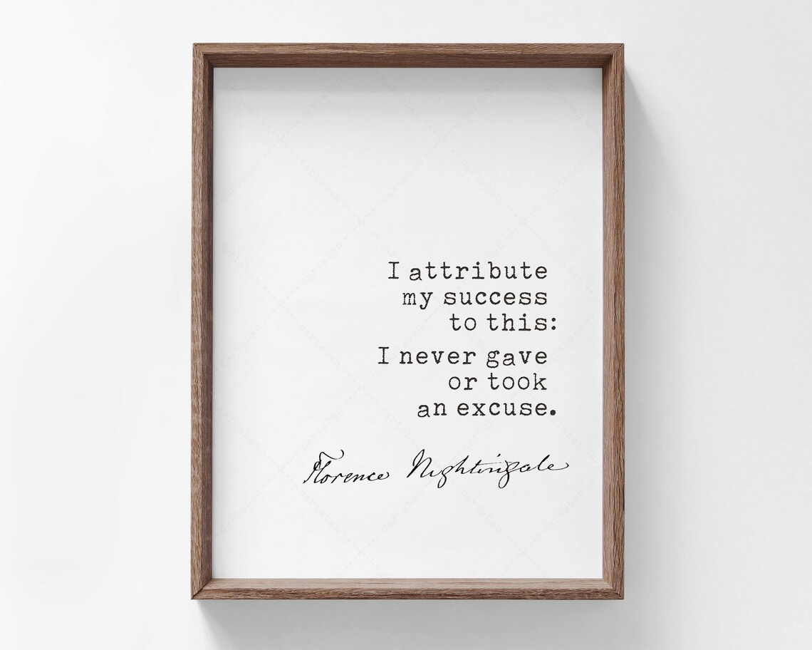 Florence Nightingale Quote, Motivational Success