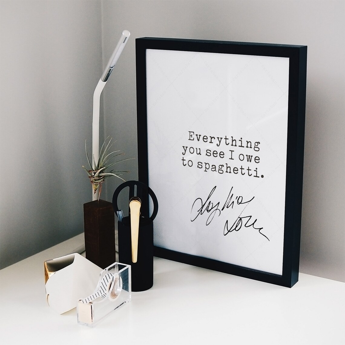 Sophia Loren Spaghetti Quote, Kitchen Art Print - Image 3