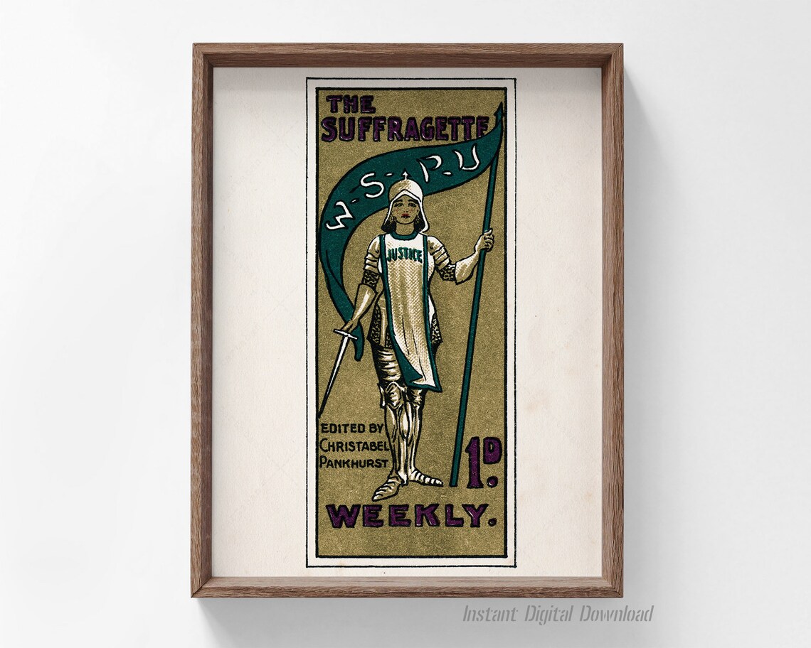 Christabel Pankhurst The Suffragette Weekly WSPU Feminist Art Wall Poster - Image 4