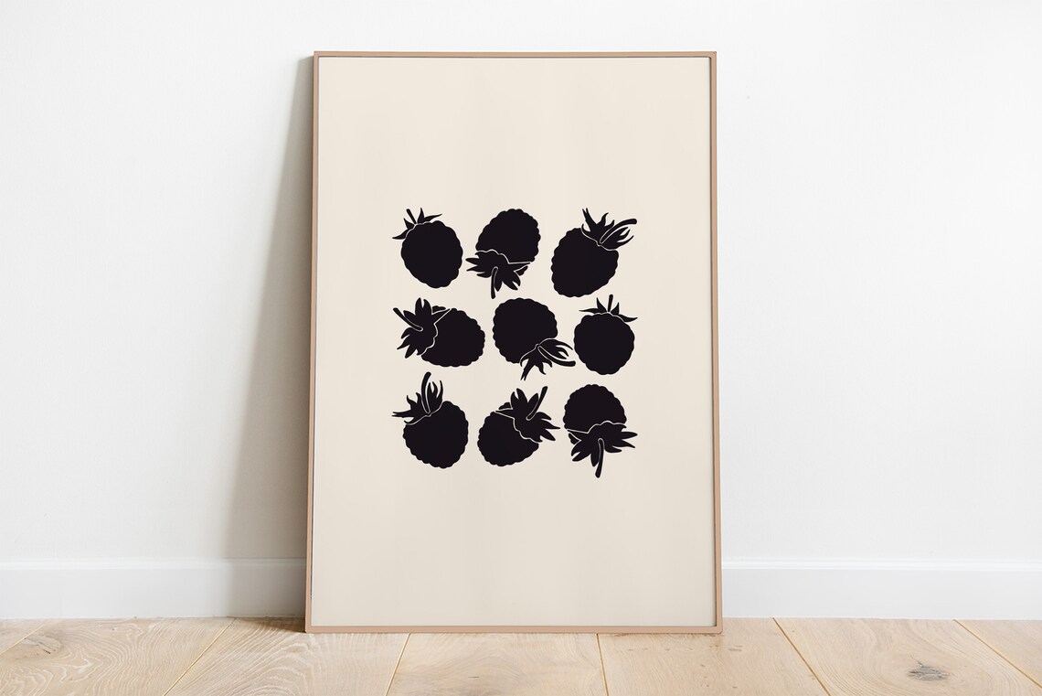 Blackberries Botanical Art Print, Kitchen Wall Art - Image 4