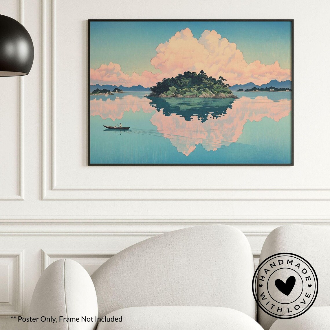 Hokusai Ukiyo-E Japanese Landscape, Wall Art Print