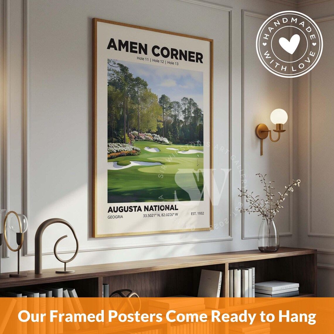 Amen Corner Augusta Golf Club Poster Print - Image 2