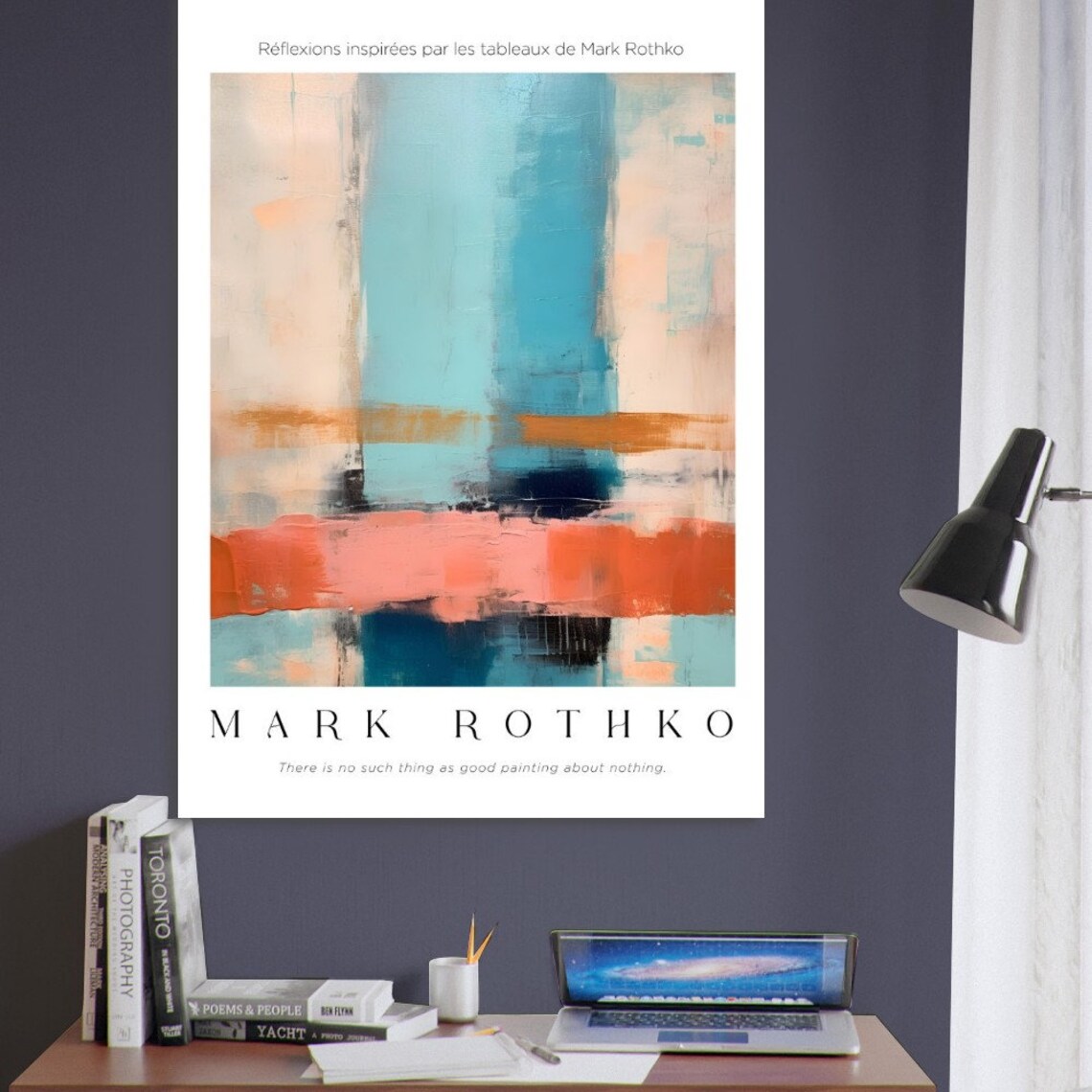 Rothko Exhibition Poster, Abstract Modern Decor