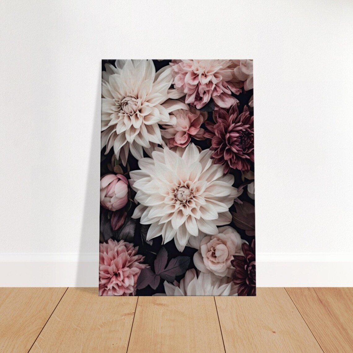 Dahlia Flower, Contemporary Floral Art Print