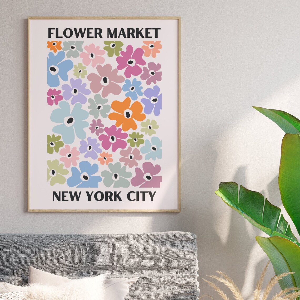 Flower Market NYC Poster Print, Floral Wall Art - Image 6