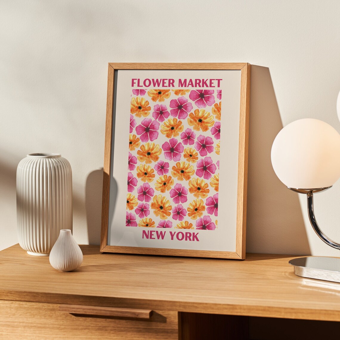 Flower Market NYC Watercolor Floral Art Print - Image 5