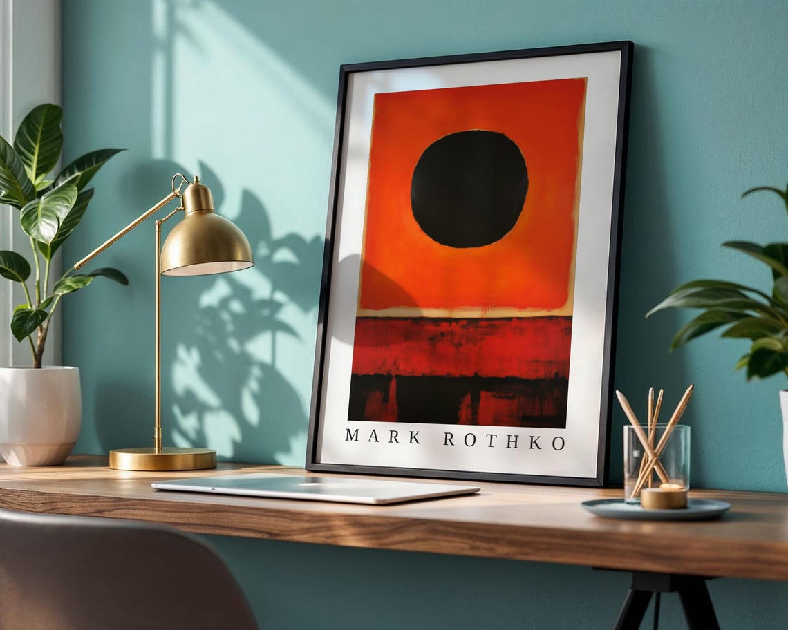 Mark Rothko Poster Abstract Expressionism Color Field Print Mark Rothko Print Modern Abstract Museum Poster Modern Wall Decor - Image 2