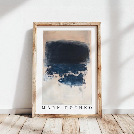Mark Rothko Poster Abstract Expressionism Color Field Print Mark Rothko Print Modern Abstract Museum Poster Modern Wall Decor