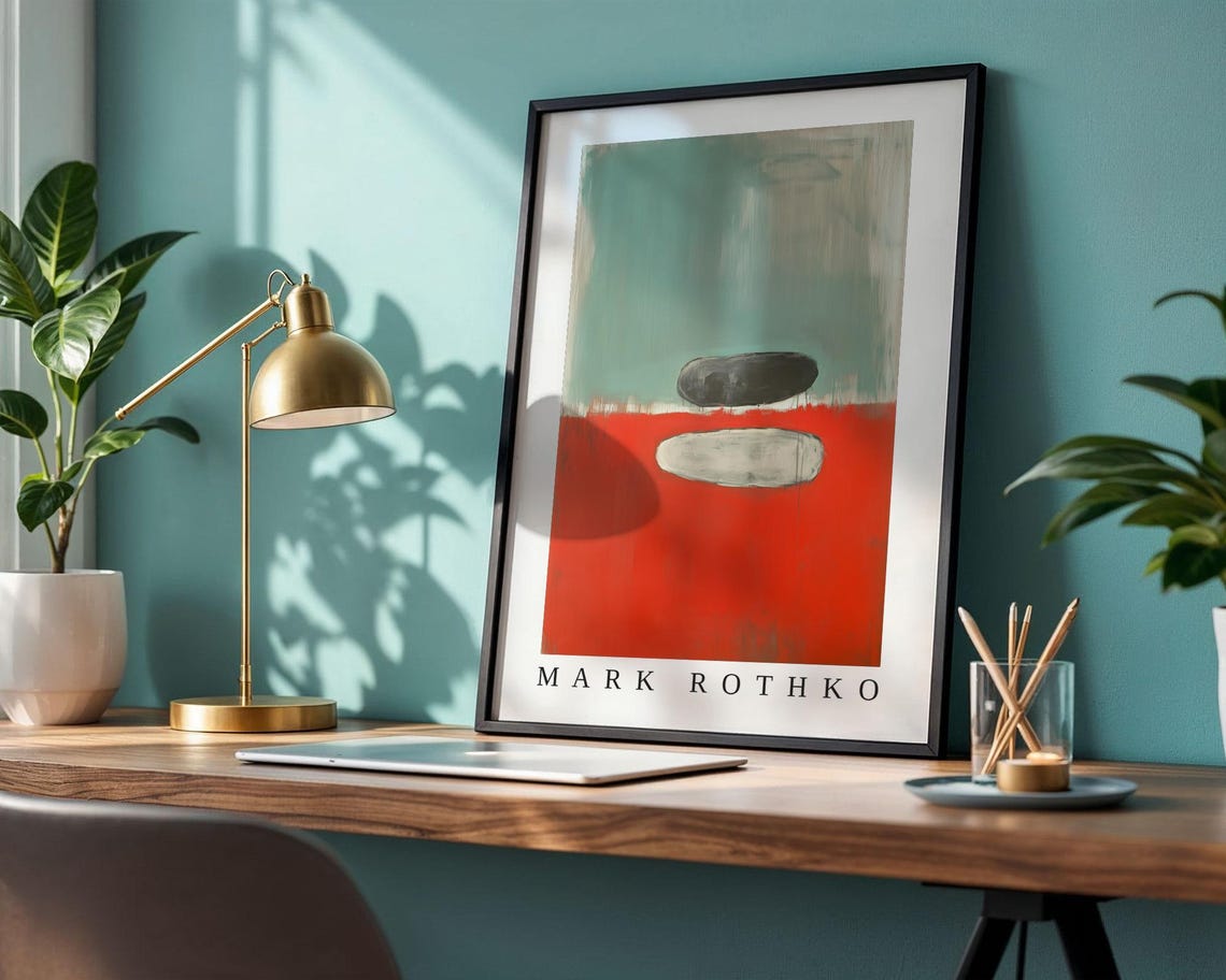 Mark Rothko Poster Abstract Expressionism Color Field Print Mark Rothko Print Modern Abstract Museum Poster Modern Wall Decor - Image 2