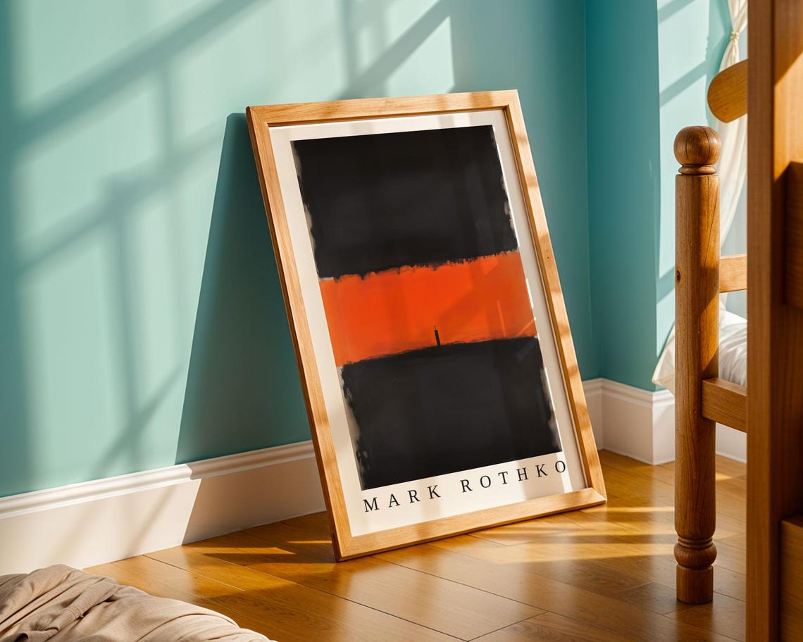 Mark Rothko Poster Abstract Expressionism Color Field Print Mark Rothko Print Modern Abstract Museum Poster Modern Wall Decor - Image 3