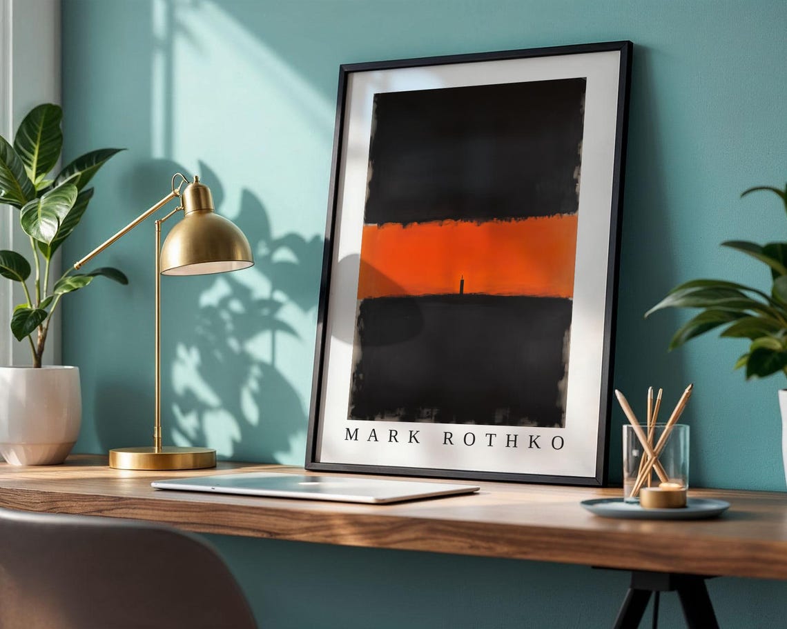 Mark Rothko Poster Abstract Expressionism Color Field Print Mark Rothko Print Modern Abstract Museum Poster Modern Wall Decor - Image 2
