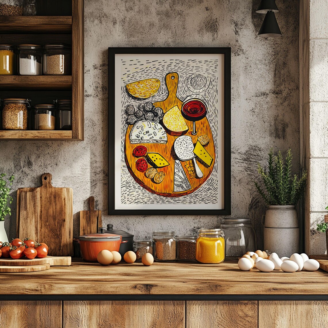 Contemporary Kitchen Wall Art, Retro Diner Poster - Image 2