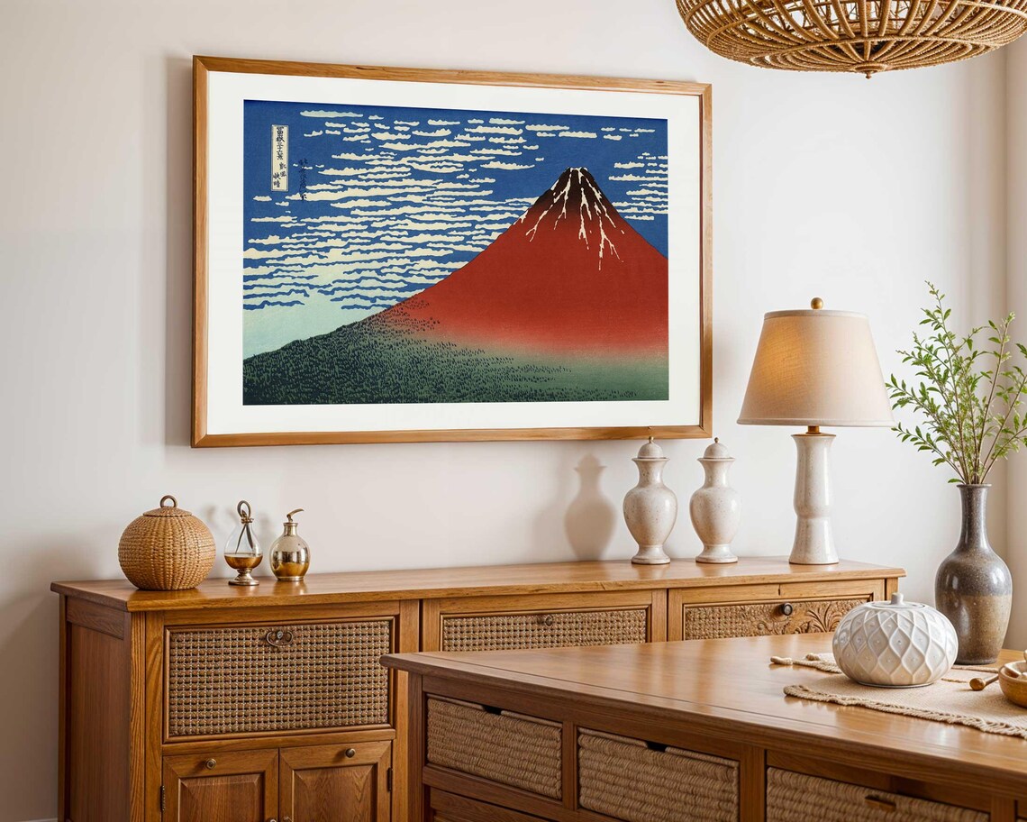 Katsushika Hokusai, Mount Fuji Vintage Japanese Art - Image 3