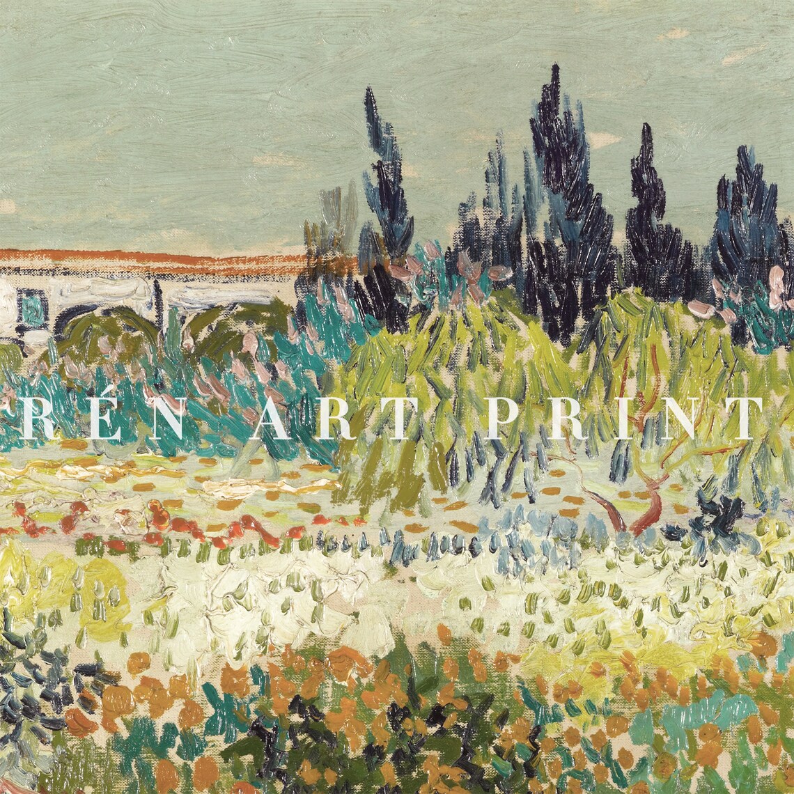 Van Gogh Spring Landscape Art Print, Vintage - Image 3