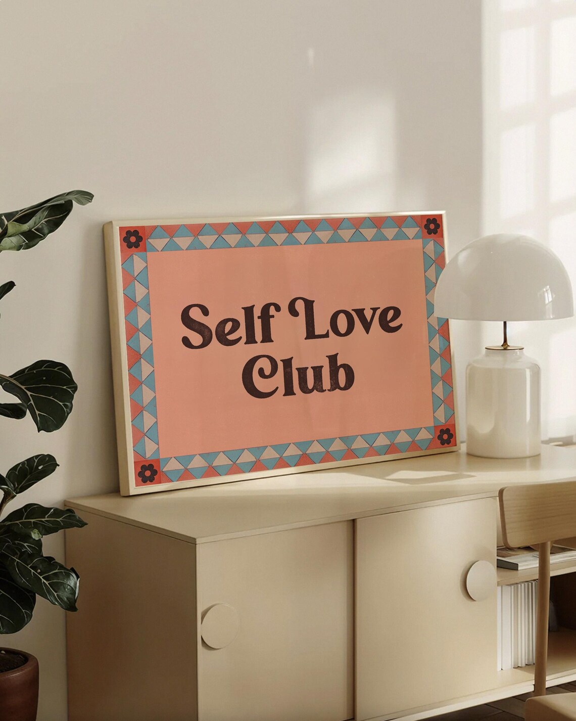 Self Love Club, Modern Poster Art
