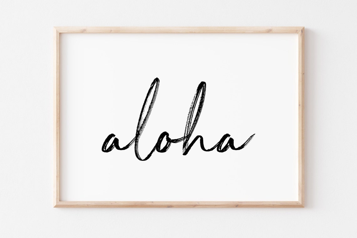 Aloha Beach Decor Wall Art Print