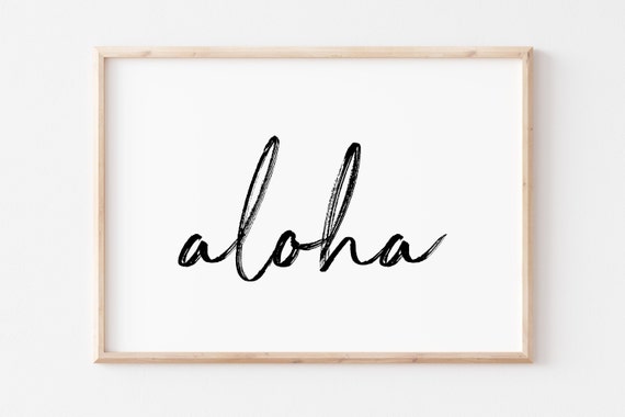 Aloha Beach Decor Wall Art Print