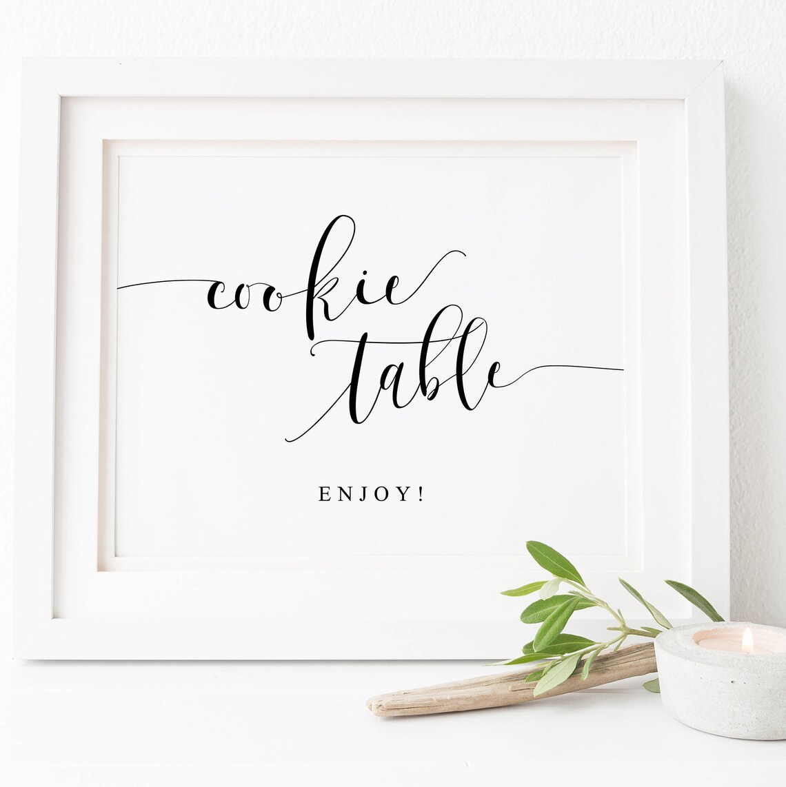 Cookie Bar Sign, Wedding Dessert Table Decor