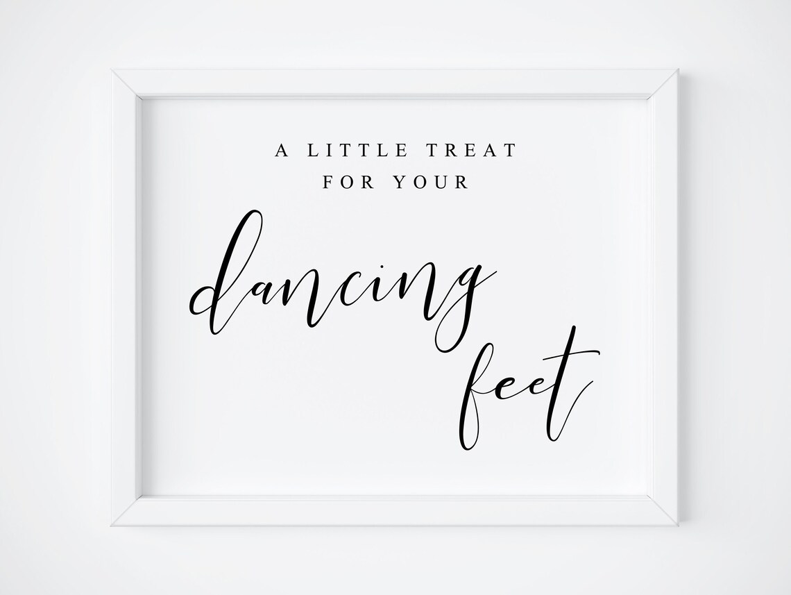 Dancing Shoes Sign, Wedding Dance Floor Poster