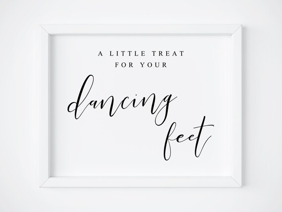 Dancing Shoes Sign, Wedding Dance Floor Poster