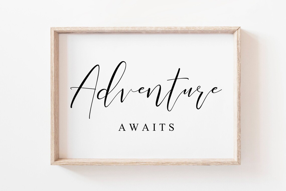 Adventure Awaits Adventure Nursery Decor Art Print