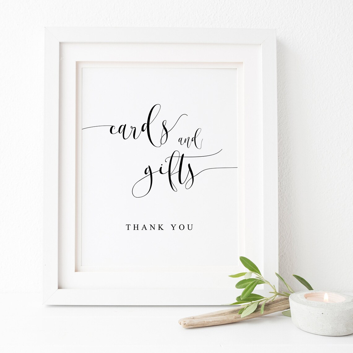Wedding Cards And Gifts Sign, Ceremony Poster Print