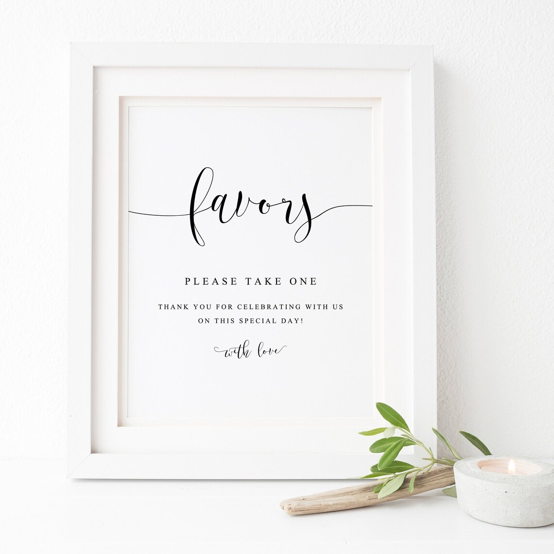Wedding Favors Sign, Please Take One Sign