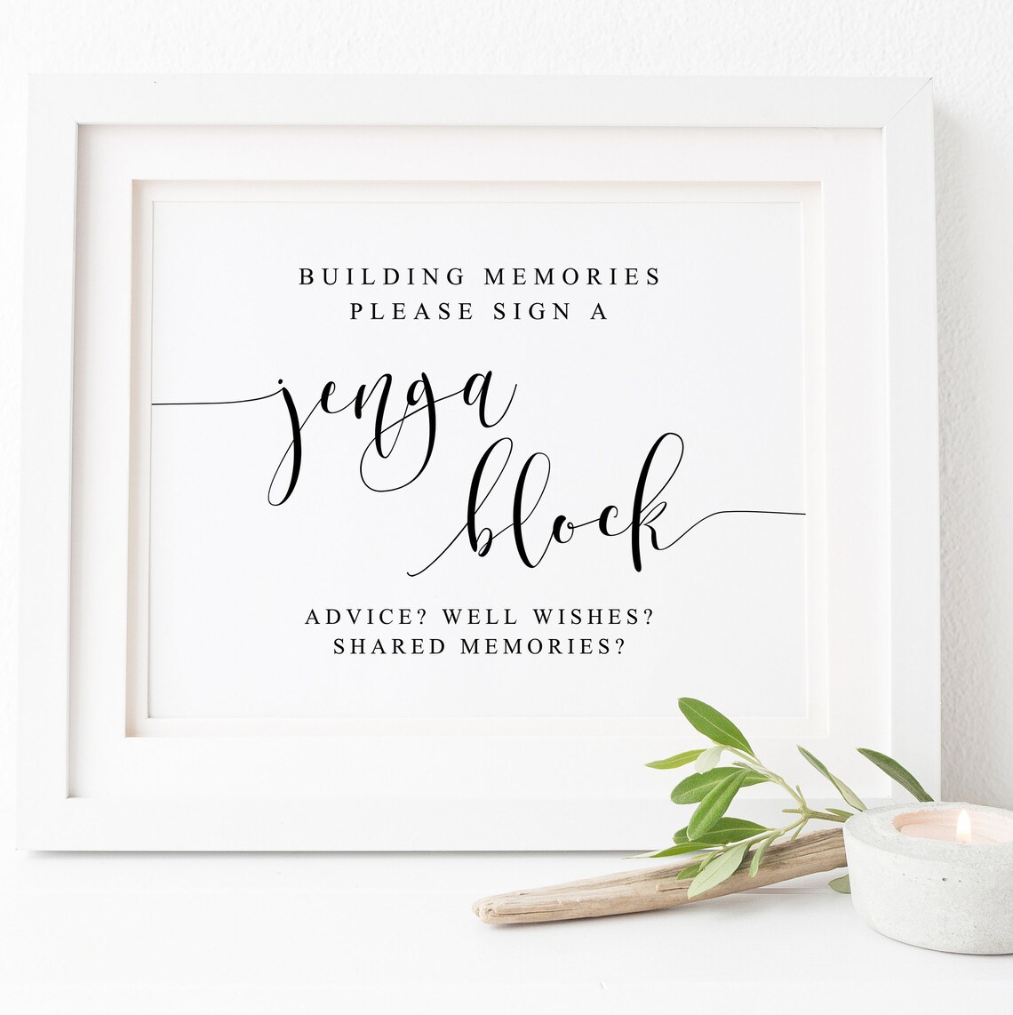 Jenga Guestbook Sign, Wedding Guestbook Art Print