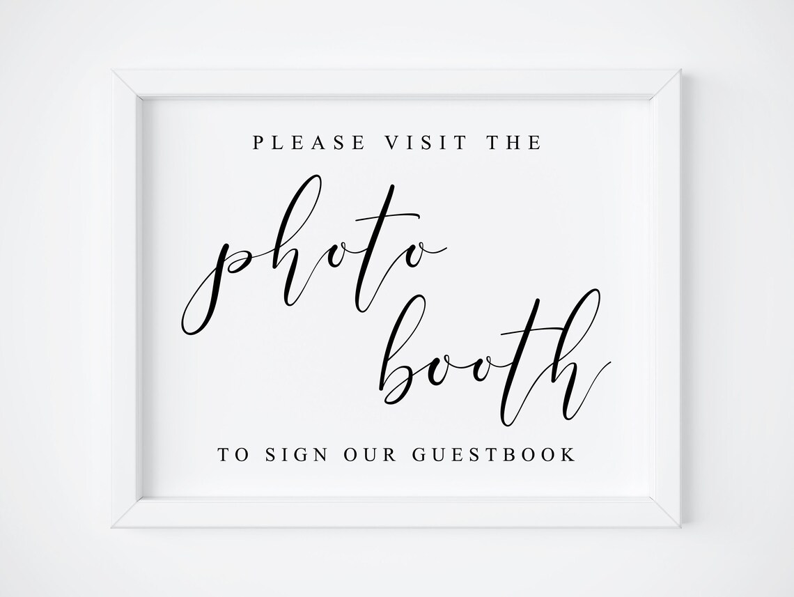 Photo Booth Guestbook Wedding Guestbook Sign, Vintage Love