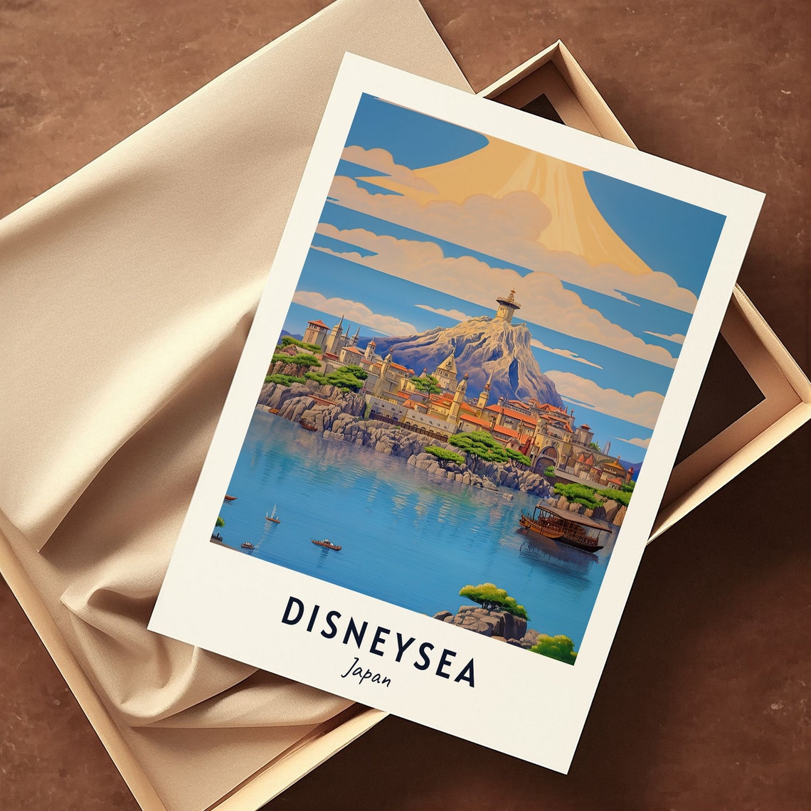 Disneysea Travel Print Wall Art Disneysea Japan City Print Disneysea Travel Gift Disneysea City Poster Travel Gift - Image 3
