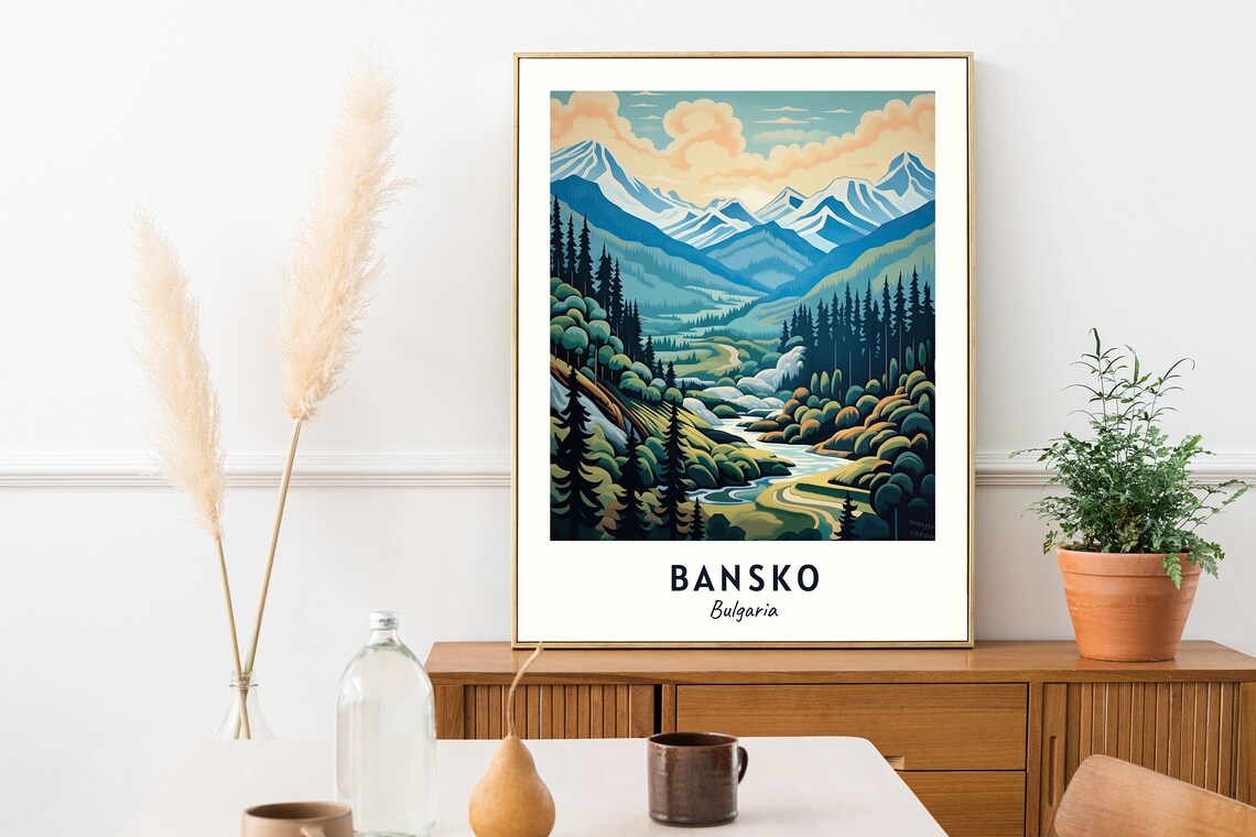 Pirin National Park Travel Poster, Bansko Bulgaria - Image 2