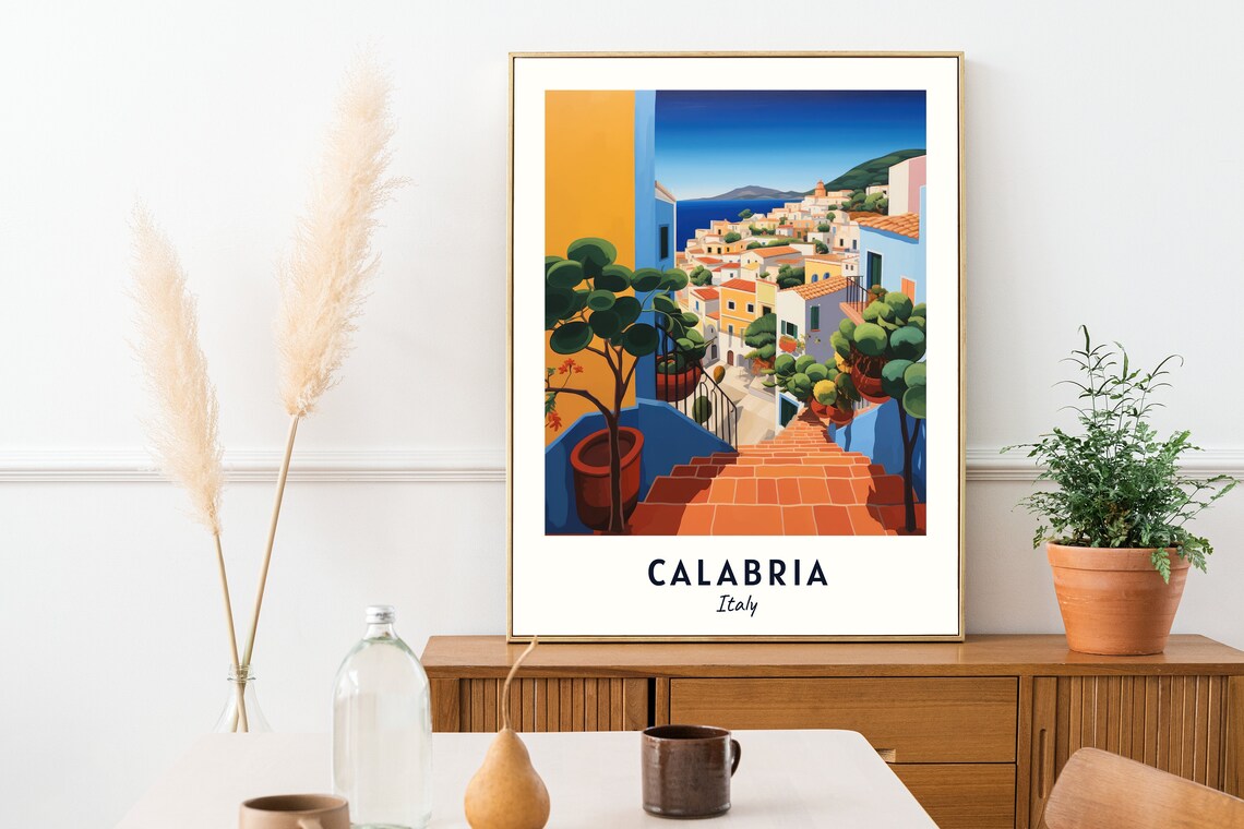 Calabria Italy Travel Poster, City Travel Print - Image 2
