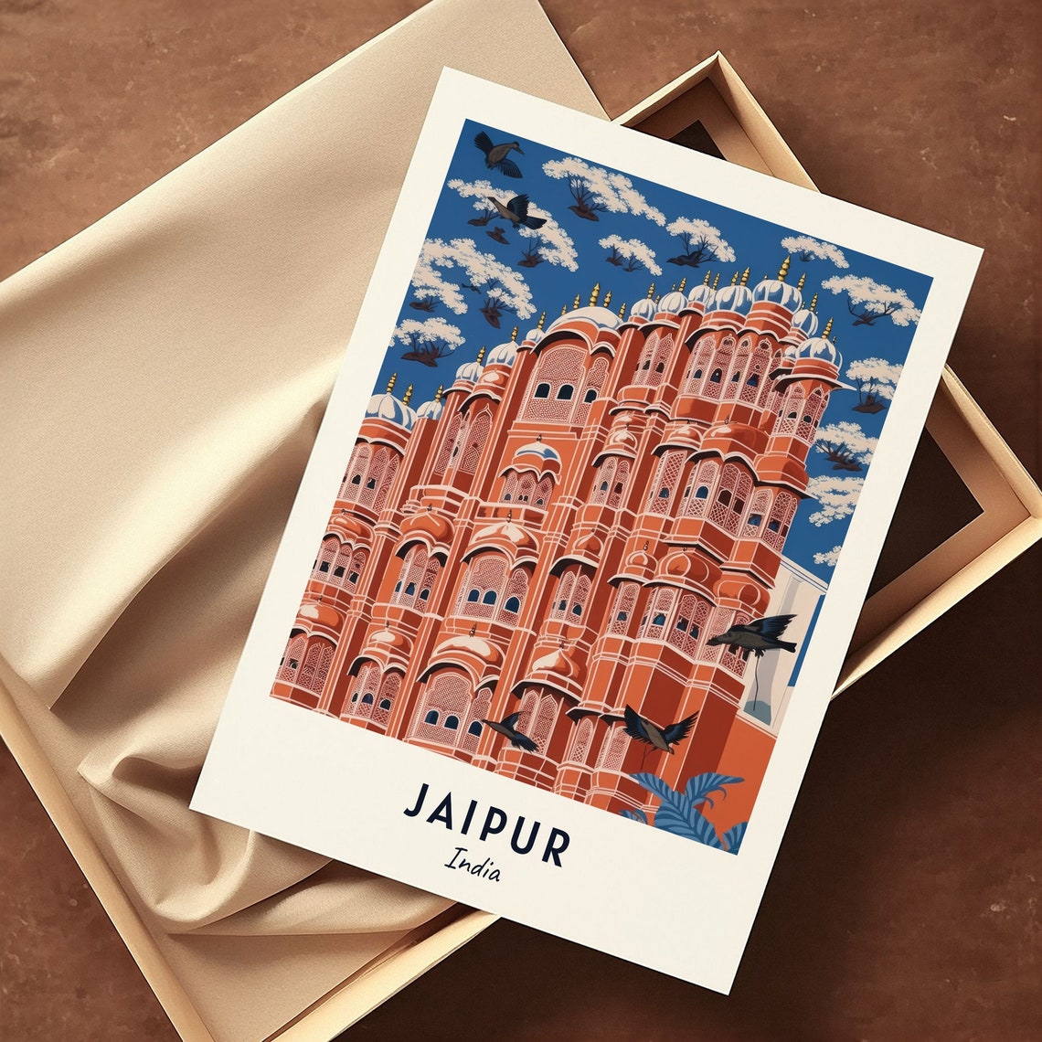 Hawa Mahal Palace Of Winds Travel Print Wall Art Jaipur India City Print Hawa Mahal Palace Of Winds Travel Gift - Image 3