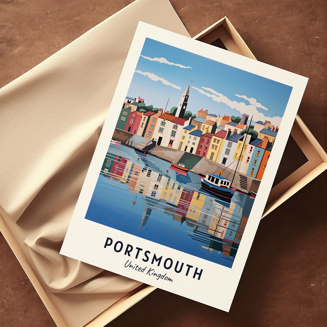Portsmouth United Kingdom Travel Print Wall Art Portsmouth United Kingdom City Print Portsmouth United Kingdom Travel Gift Portsmouth - Image 3