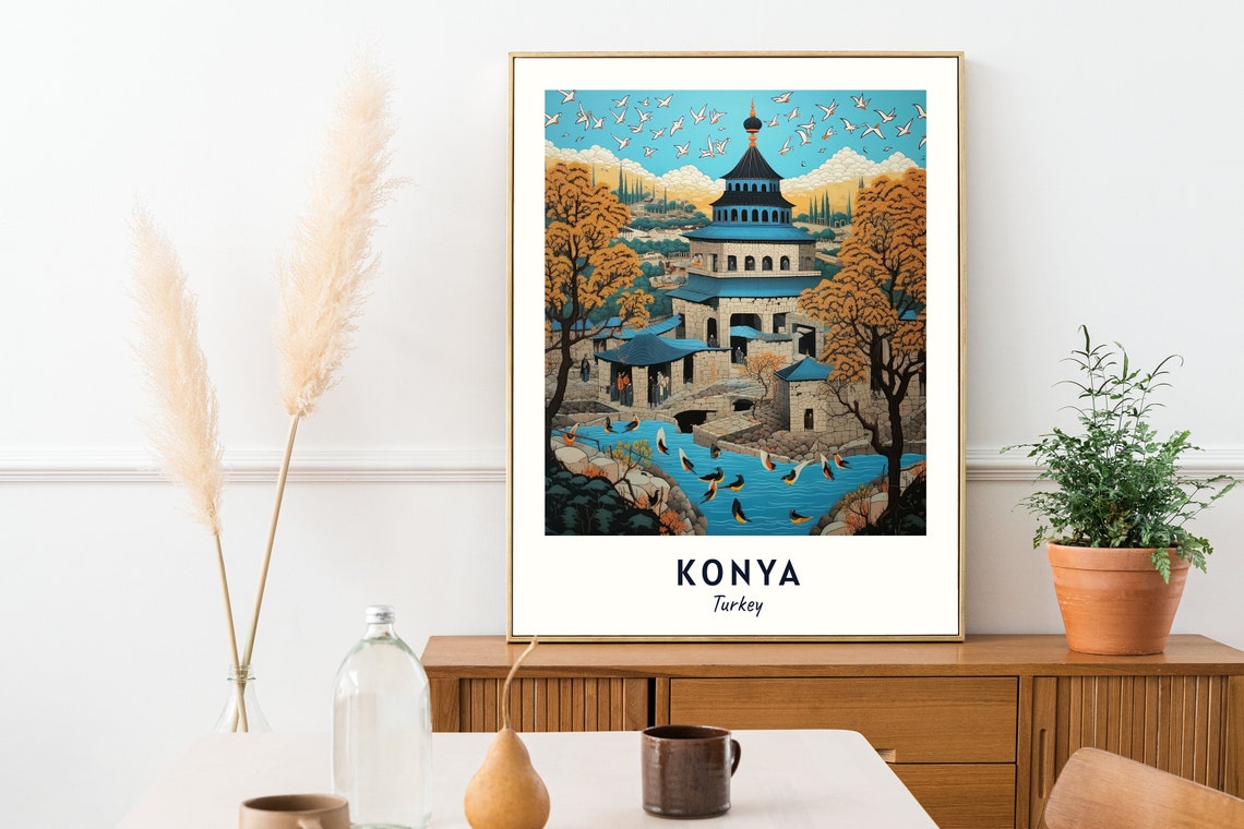 Mevlana Museum Mevlana Tekke Travel Print Wall Art Konya Turkey City Print Mevlana Museum Mevlana Tekke Travel Gift Travel Gift - Image 2