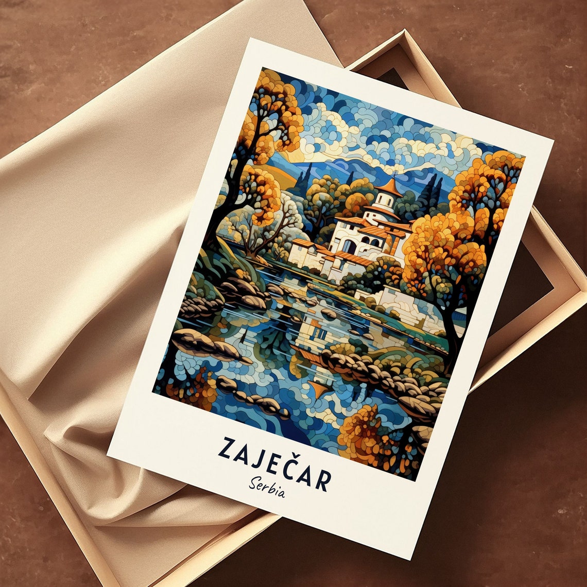 Felix Romuliana Travel Print Wall Art Zajear Serbia City Print Felix Romuliana Travel Gift Felix Romuliana Poster - Image 3